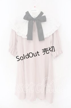 画像1: Jamieエーエヌケー / ケープカラーカットワンピース M ピンク O-25-08-30-073-LO-OP-OW-OS