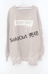 Honey Cinnamon / HONEY BOYptトレーナー F ベージュ O-25-08-30-074-LO-TO-OW-ZT028