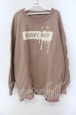 画像1: Honey Cinnamon / HONEY BOYptトレーナー F ベージュ O-25-08-30-074-LO-TO-OW-OS