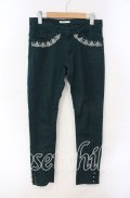 axes femme / ローズ刺繍パンツ M グリーン O-25-08-30-075-AX-PA-OW-OS