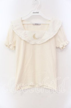 画像1: Ank Rouge / 三日月くりぬきテレコトップス F アイボリー O-25-08-30-079-CA-TO-OW-OS