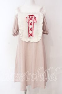 Ank Rouge / ヨークスピンドルオフショルカットワンピース M ピンク O-25-08-30-081-CA-OP-OW-ZT069