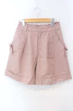 画像1: LODISPOTTO / サイドリボンハーフパンツ M ピンク O-25-08-30-085-LO-PA-OW-OS