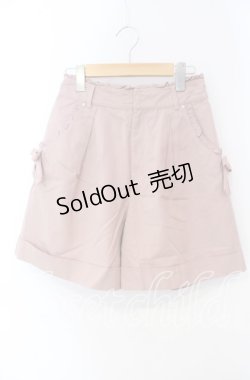 画像1: LODISPOTTO / サイドリボンハーフパンツ M ピンク O-25-08-30-085-LO-PA-OW-OS