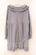 axes femme POETIQUE / セーラーロングカットカーディガン M ブルー O-25-08-30-086-AX-TO-OW-OS