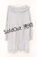 axes femme POETIQUE / セーラーロングカットカーディガン M ブルー O-25-08-30-086-AX-TO-OW-OS