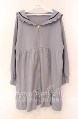 画像1: axes femme POETIQUE / セーラーロングカットカーディガン M ブルー O-25-08-30-086-AX-TO-OW-OS