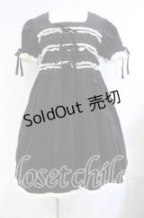 metamorphose / 別珍袖付ジャンパースカート  クロ O-25-08-30-008-ME-OP-OW-OS