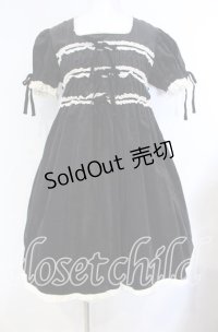 metamorphose / 別珍袖付ジャンパースカート  クロ O-25-08-30-008-ME-OP-OW-OS