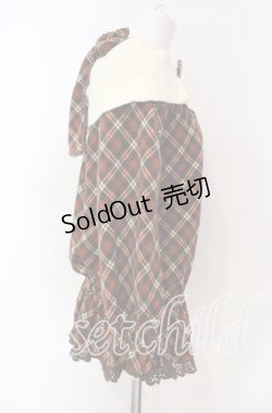 画像2: LIZ LISA / ショールカラーチェックチュニック  オレンジ系 O-25-08-30-088-LO-TO-OW-OS