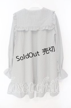 画像2: Ank Rouge / チェックセーラーミニワンピース M クロ O-25-08-30-090-CA-OP-OW-OS