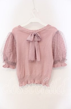 画像3: LIZ LISA / ドットニットトップス  ピンク O-25-08-30-093-LO-TO-OW-OS