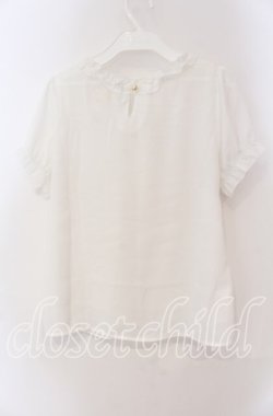 画像3: Ank Rouge / リボンフリルプルブラウス M シロ O-25-08-30-094-CA-BL-OW-OS