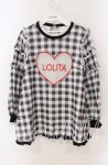 画像1: Swankiss / Loli Message Tunic F ふりむきチェック（クロ） O-25-08-30-097-CA-TO-OW-ZT027 (1)