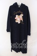 Lizmelo / プリントパーカーワンピース M ネイビー O-25-08-30-099-LO-OP-OW-OS