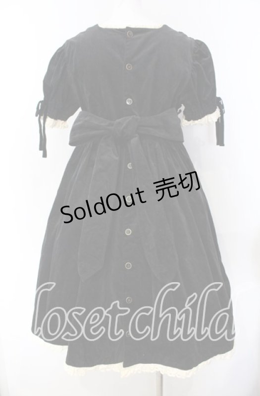 画像4: metamorphose / 別珍袖付ジャンパースカート  クロ O-25-08-30-008-ME-OP-OW-OS (4)