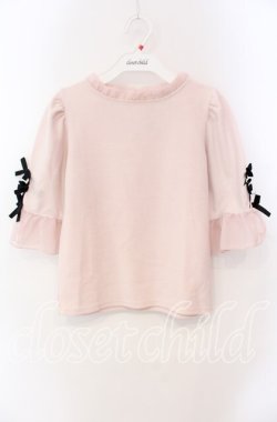 画像1: Rojita / リボン配色トップス  ピンク O-25-08-30-103-LO-TO-OW-OS