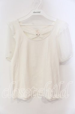 画像1: Secret Honey / バックリボンテレコトップス  シロ O-25-08-30-104-CA-TO-OW-OS