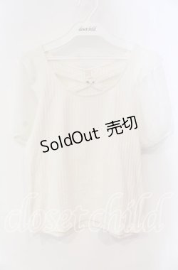 画像1: Secret Honey / バックリボンテレコトップス  シロ O-25-08-30-104-CA-TO-OW-OS