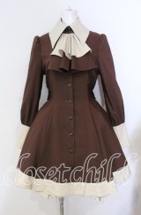 ATELIER BOZ / シャノイアワンピース  ブラウン×ベージュ O-25-08-30-009-EL-OP-OW-ZS