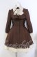 画像1: ATELIER BOZ / シャノイアワンピース  ブラウン×ベージュ O-25-08-30-009-EL-OP-OW-OS (1)
