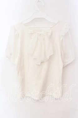 画像3: Secret Honey / バックリボンテレコトップス  シロ O-25-08-30-104-CA-TO-OW-OS