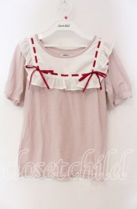 Ank Rouge / はしごレースBIGカラープルオーバー F ピンク O-25-08-30-106-CA-TO-OW-ZT092