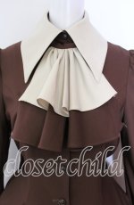 画像2: ATELIER BOZ / シャノイアワンピース  ブラウン×ベージュ O-25-08-30-009-EL-OP-OW-OS (2)