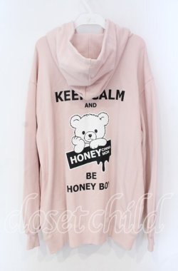 画像2: Honey Cinnamon / ワッペンZIPパーカー F ピンク O-25-08-30-111-LO-TO-OW-OS