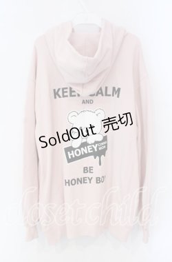 画像2: Honey Cinnamon / ワッペンZIPパーカー F ピンク O-25-08-30-111-LO-TO-OW-OS