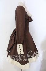 画像3: ATELIER BOZ / シャノイアワンピース  ブラウン×ベージュ O-25-08-30-009-EL-OP-OW-OS (3)