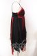 画像3: Qutie Frash / カップ入蜘蛛メッシュベビードールワンピース  ブラック×レッド O-25-08-30-015-QU-OP-OW-OS (3)