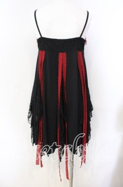 画像4: Qutie Frash / カップ入蜘蛛メッシュベビードールワンピース  ブラック×レッド O-25-08-30-015-QU-OP-OW-OS