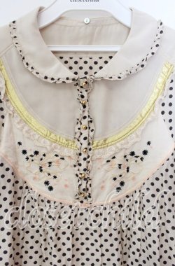 画像2: Franche Lippee / 刺繍入り水玉チュニック M アイボリー O-25-08-30-017-LO-TO-OW-OS