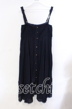 画像1: axes femme / 2WAY消プリーツスカート M ネイビー O-25-08-30-019-AX-SK-OW-OS