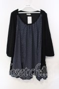 axes femme / エンボス加工前結びチュニック M クロ O-25-08-30-022-AX-TO-OW-OS