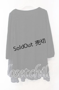 画像2: axes femme / エンボス加工前結びチュニック M クロ O-25-08-30-022-AX-TO-OW-OS