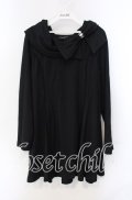 axes femme / リボン襟チュニック M クロ O-25-08-30-023-AX-TO-OW-OS