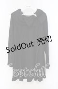 axes femme / リボン襟チュニック M クロ O-25-08-30-023-AX-TO-OW-OS