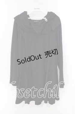 画像1: axes femme / リボン襟チュニック M クロ O-25-08-30-023-AX-TO-OW-OS