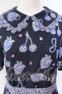 画像2: Jane Marple / Bonjour Millefleursのコレットドレス M ネイビー O-25-08-30-003-JM-OP-OW-OS