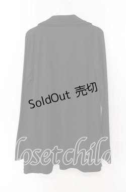 画像2: axes femme / 襟付ロングトッパージャケット M クロ O-25-08-30-025-AX-TO-OW-OS