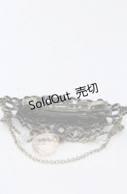 画像2: axes femme / ドロップクリスタルバレッタ  アンティークゴールド O-25-08-31-056-AX-AC-OW-ZT488-F006