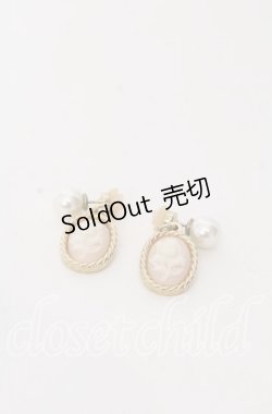 画像1: LIZ LISA / ローズカメオピアス  ゴールド O-25-08-31-006-LO-AC-OW-OS