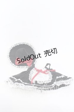 画像1: BABY,THE STARS SHINE BRIGHT / 魔女っこくみゃちゃんのジャンパースカート＆ハット  クロ×オフシロ O-25-08-31-062-BA-ZA-OW-OS