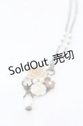 hanakabeads / ミルクティーコラージュのpetitネックレス  アイボリー O-25-08-31-069-LO-AC-OW-OS