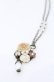 画像1: hanakabeads / ミルクティーコラージュのpetitネックレス  アイボリー O-25-08-31-069-LO-AC-OW-OS (1)