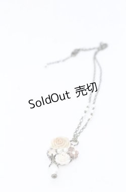 画像2: hanakabeads / ミルクティーコラージュのpetitネックレス  アイボリー O-25-08-31-069-LO-AC-OW-OS