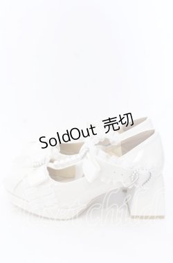 画像2: Lovely Tency / MA フリルリボンPLP パンプス L シロ O-25-08-31-075-LO-SH-OW-OS