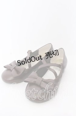 画像1: axes femme kawaii / クロスベルトリボンパンプス L ブラウン O-25-08-31-078-AX-SH-OW-OS